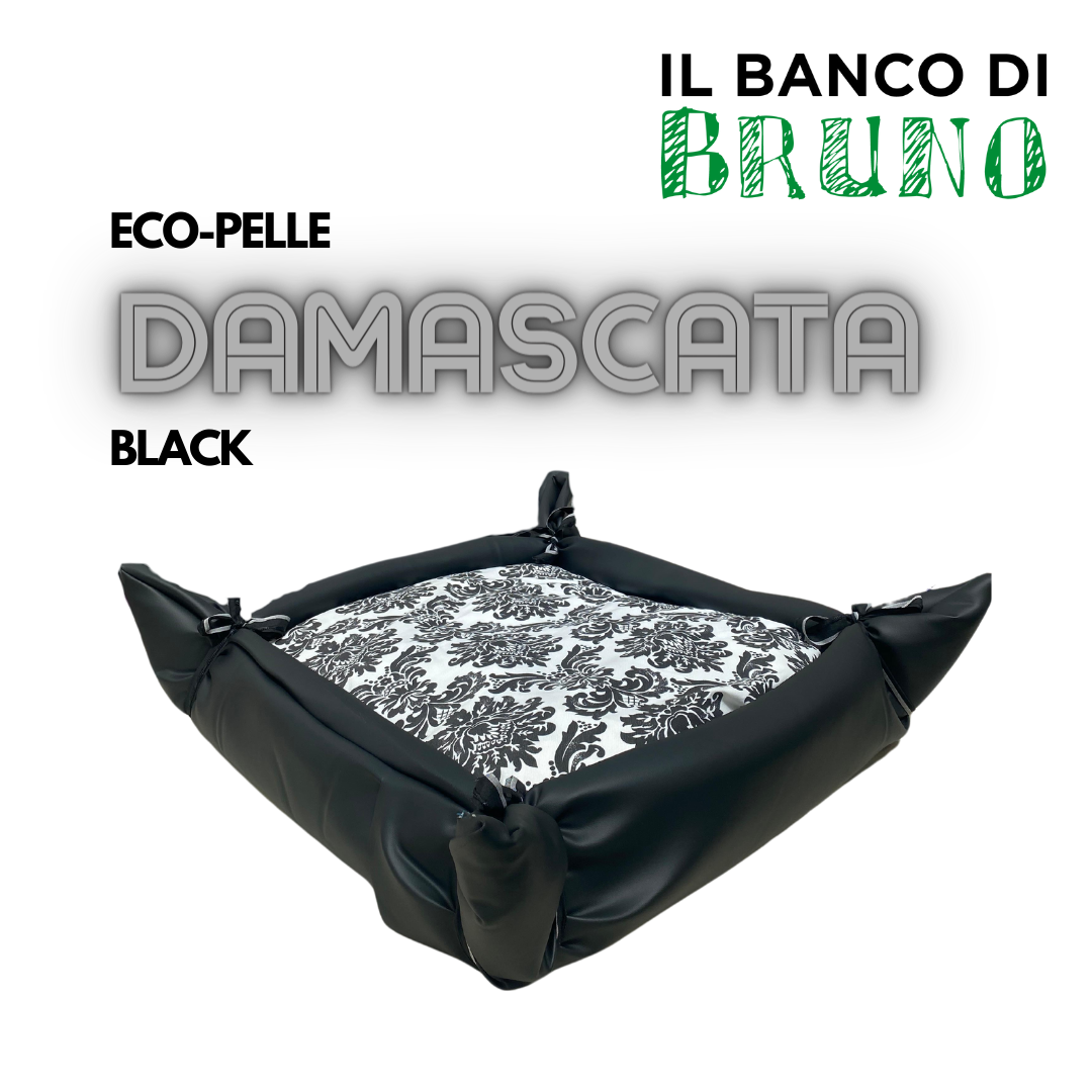 Eco-Cuccia in Eco-Pelle "DAMASCATA"