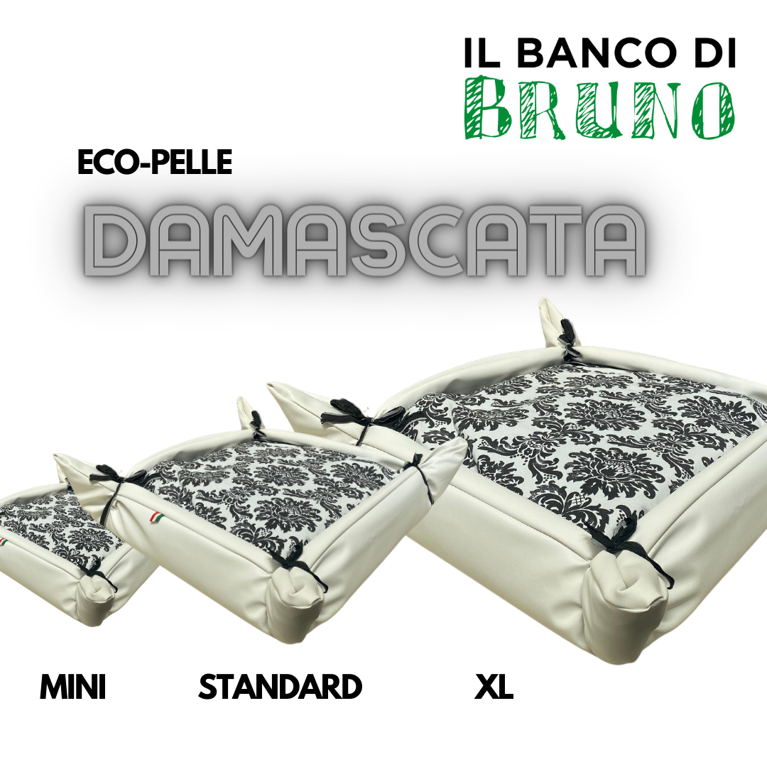 Eco-Cuccia in Eco-Pelle "DAMASCATA"