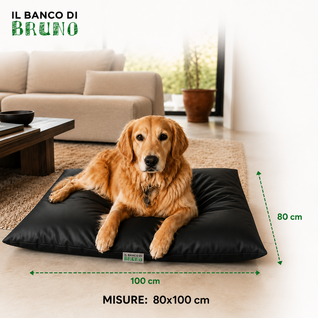 SuperCuscino in Eco Pelle 80x100 cm - Impermeabile e Antipelo